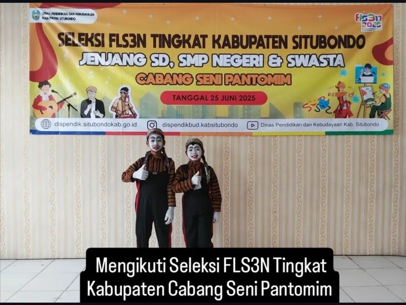 MENGIKUTI SELEKSI FLS3N TINGKAT KABUPATEN CABANG SENI PANTOMIM