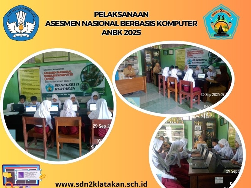 Pelaksanaan ANBK SD Negeri II Klatakan Tahun 2025