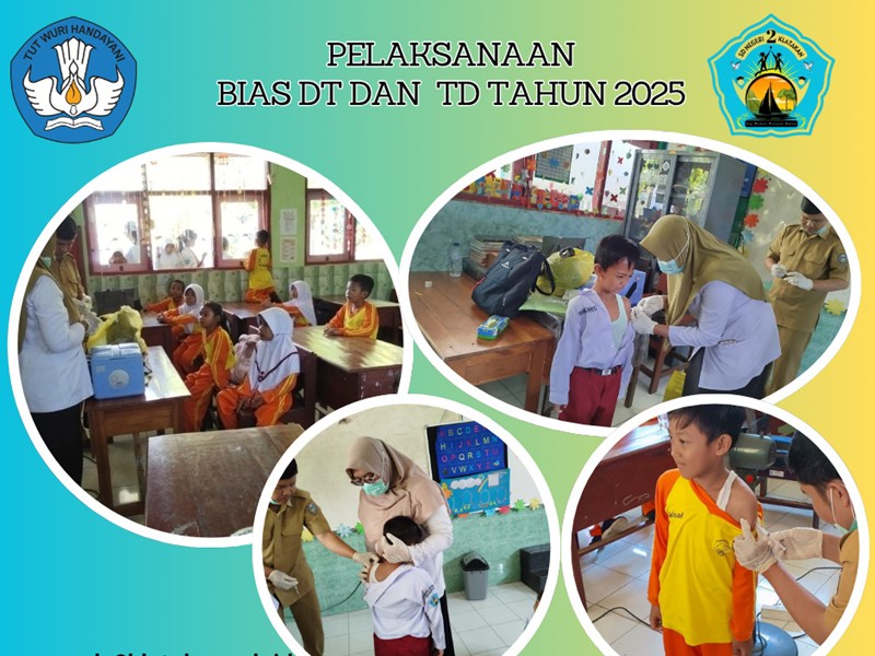 Pelaksanaan Imunisasi BIAS DT dan TD di SD Negeri II Klatakan tahun 2025
