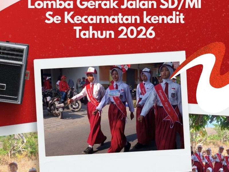 Siswa SD Negeri 2 Klatakan Ikuti Gerak Jalan Tingkat SD/MI di Kecamatan Kendit