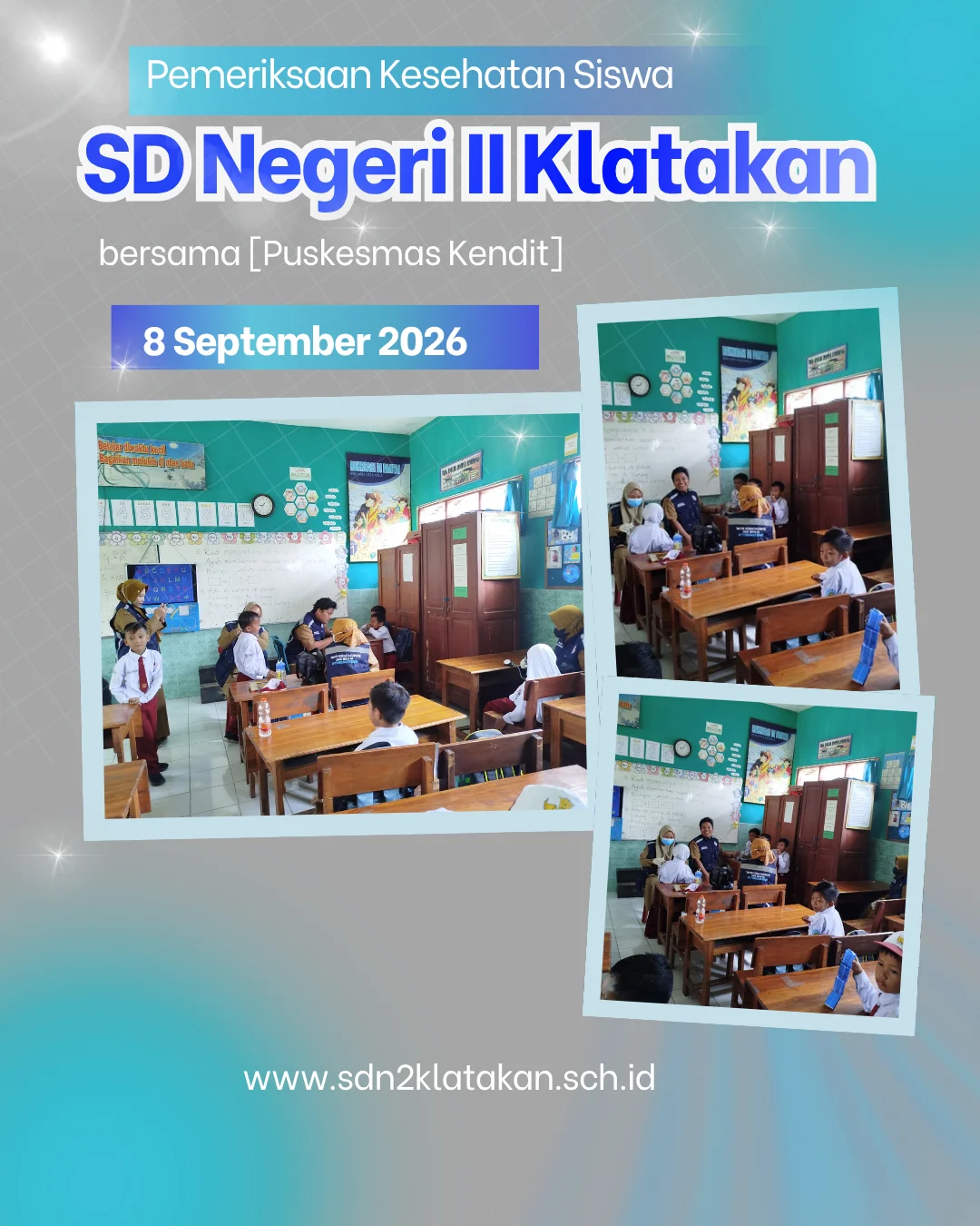 Pemeriksaan Kesehatan Siswa Kelas 1 Tapel 2026-2027 oleh Puskesmas Kendit